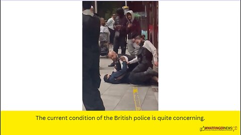 The current condition of the British police is quite concerning.