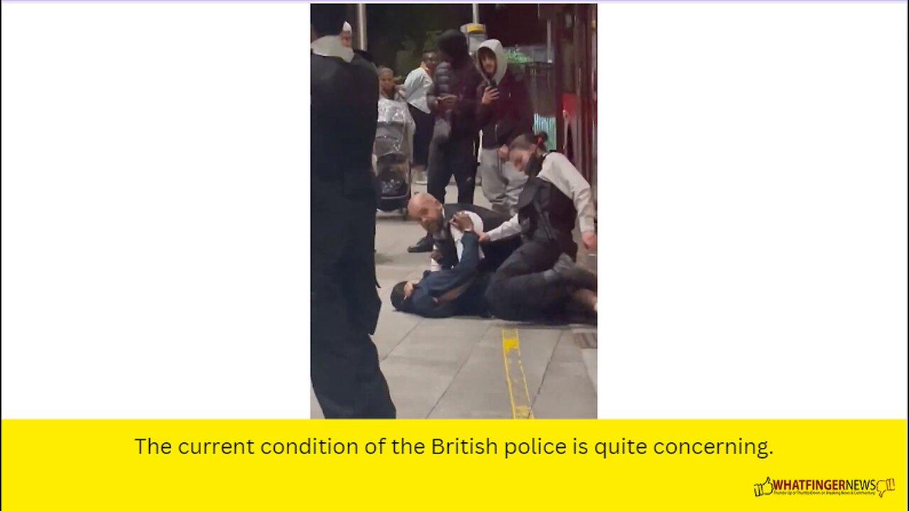 The current condition of the British police is quite concerning.