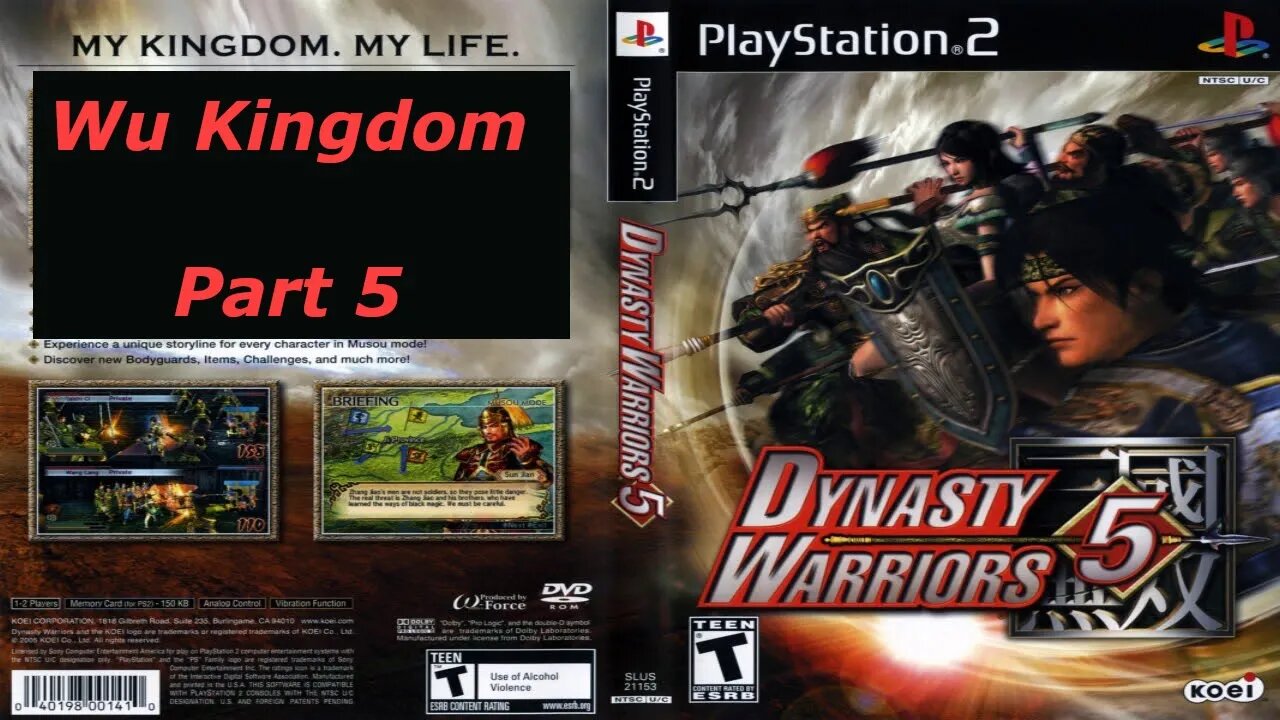 Dynasty Warriors 5 Wu Kingdom Full Game Walkthrough Part 5/7 - No Commentary