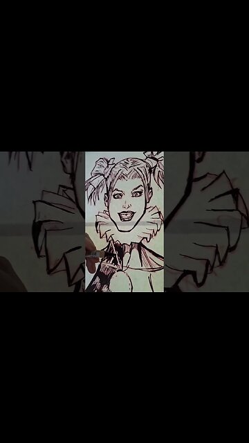 Sketching Harley Quinn! #drawing #harleyquinn #illustrationdrawing #comics