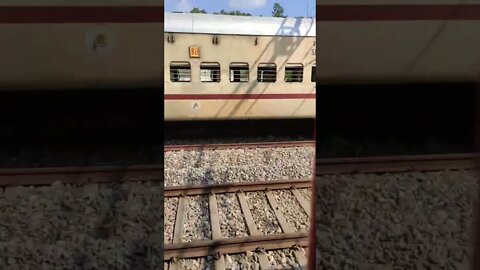 race between two Train 🚆🚃 #travelvlog #train #race #shorts#running #railway #junction #delhi #katra