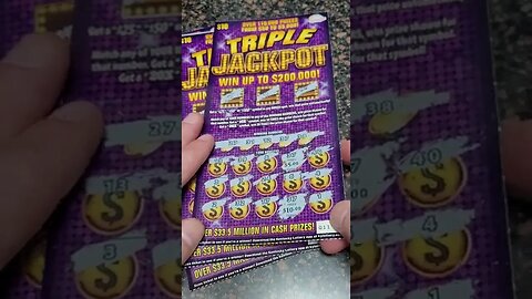 Triple Jackpot Lottery Ticket Winner! #shorts