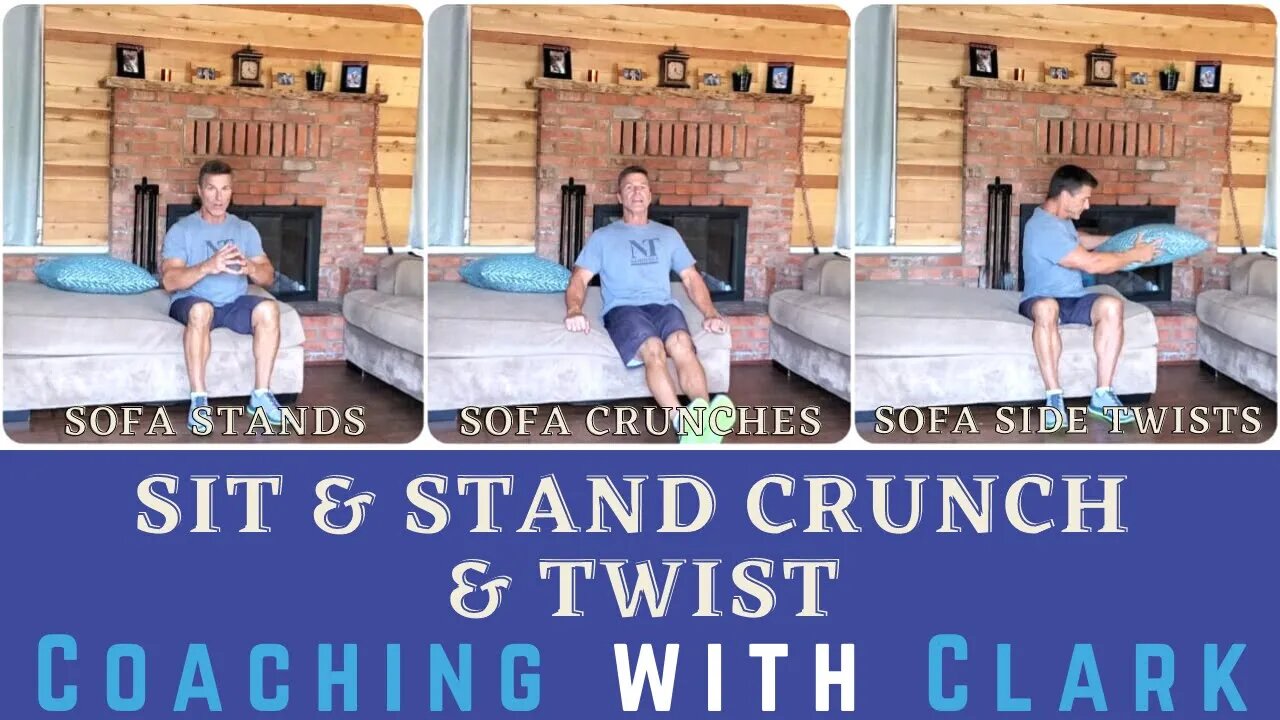 Sit & Stand Crunch & Twist | Coaching with Clark