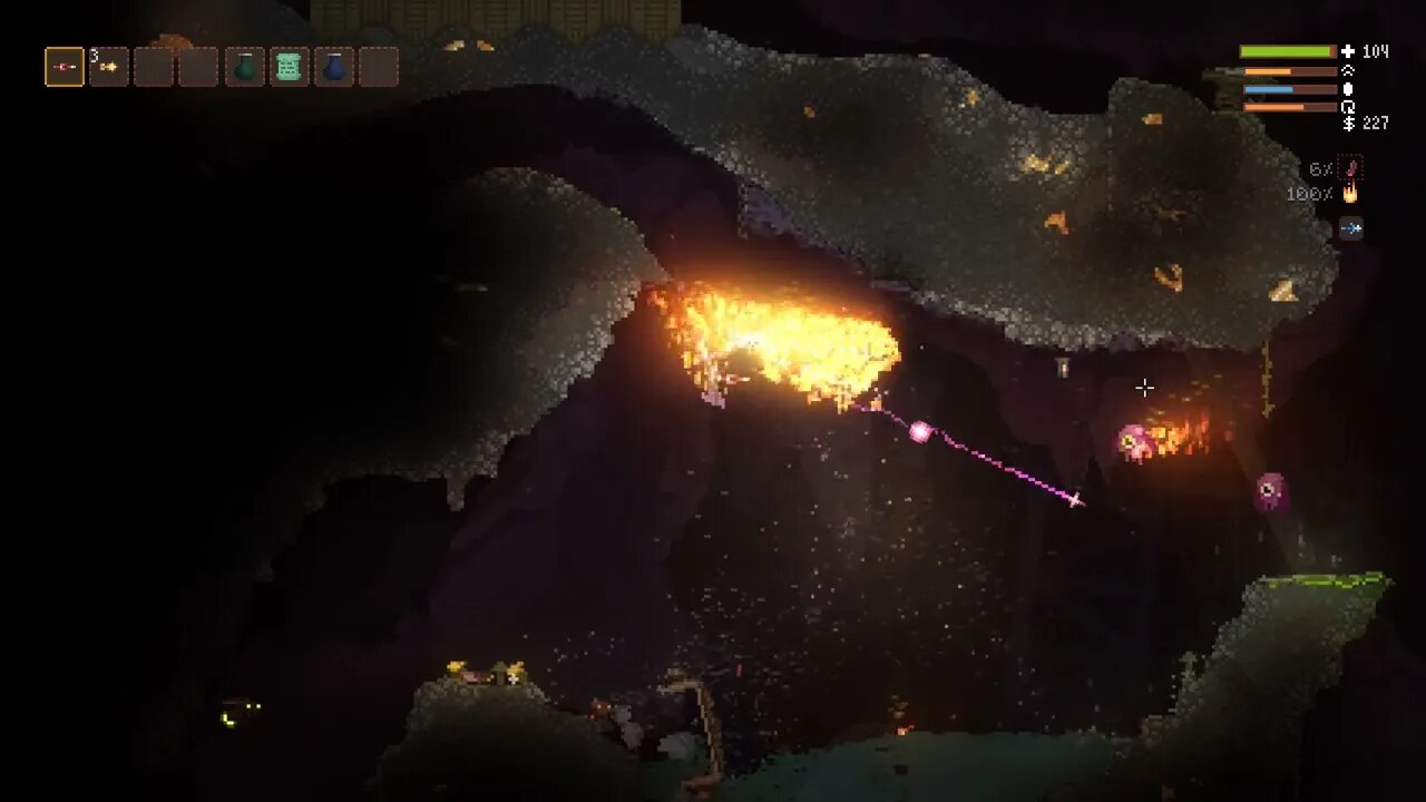 Noita [aaw] daily run for 2023.MARCH.27 Good perks, bad wands. :(