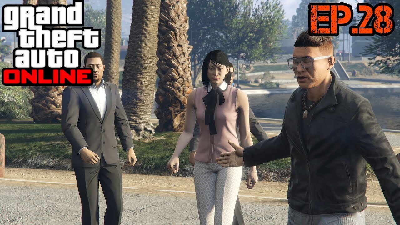 TailslyPlays GTA 5 Online[Ep.28]jacking off the street next to them