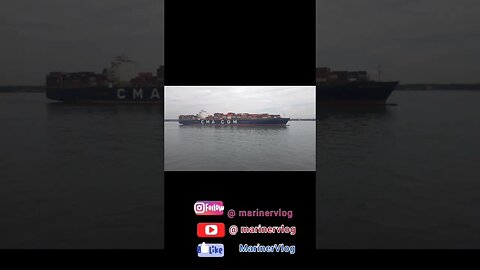 Beast captured 📸🥵@cmacgm #cmacgm #sea #shipping #ship #travelvlog #india #fawley #england #beast