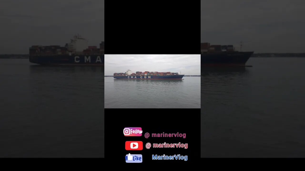 Beast captured 📸🥵@cmacgm #cmacgm #sea #shipping #ship #travelvlog #india #fawley #england #beast