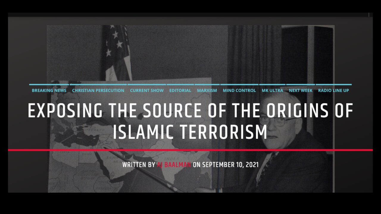 Exposing The Source Of The Origins Of Islamic Terrorism