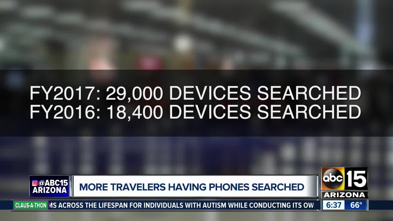 Report: More phones being searched at border