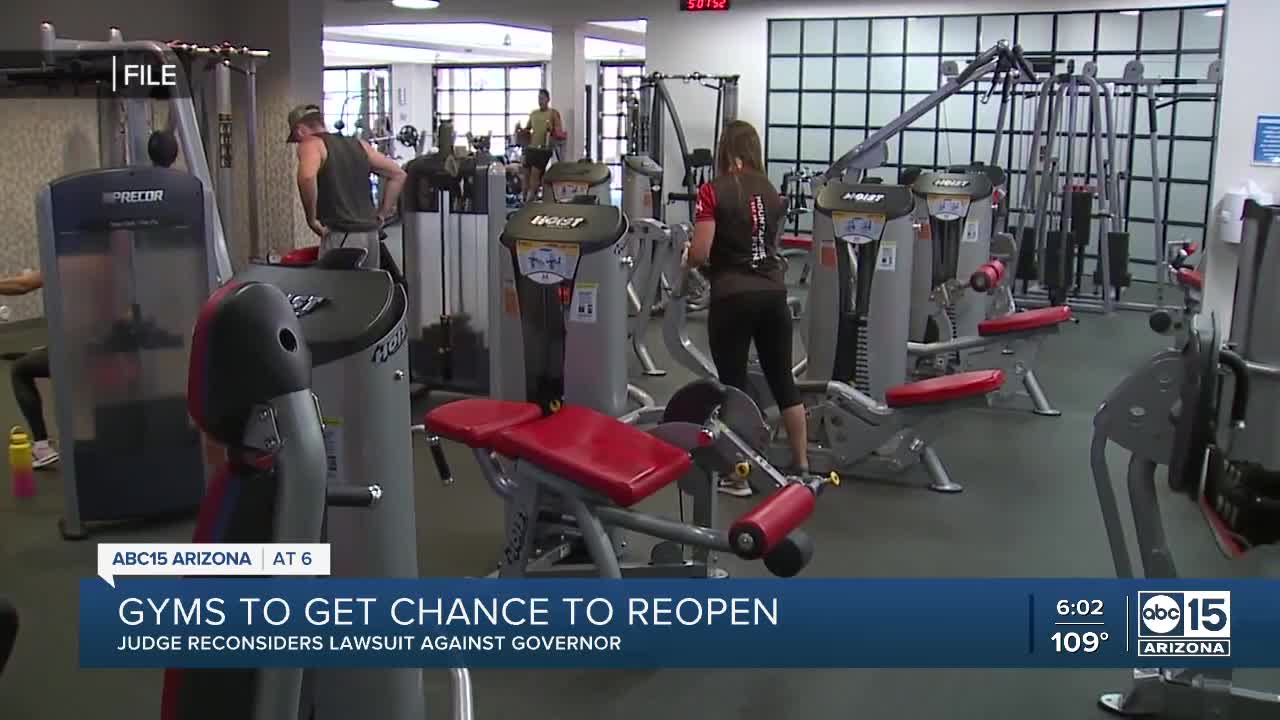 Arizona gyms get chance to reopen