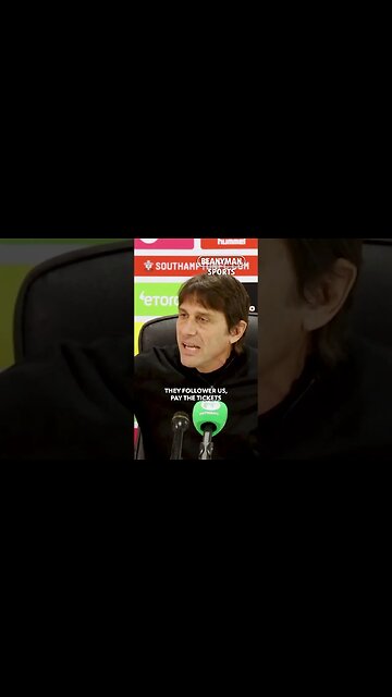 'I tried to hide the situation but what I see today is UNACCEPTABLE!' | Antonio Conte