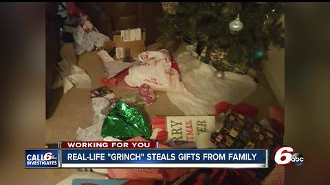 Real-life 'Grinch' steals gifts from under Indy family's tree