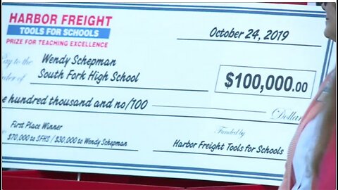 South Fork High School teacher surprised with $100,000