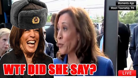 Comrade Kamala CAUGHT OFF GUARD by this question from the media and SAID THIS!