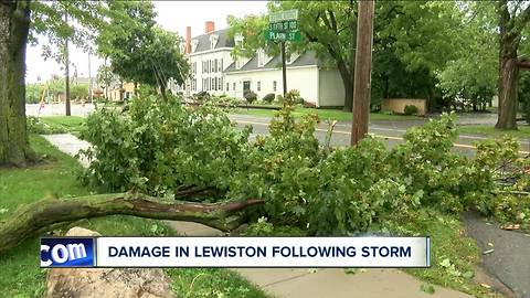 Damage in Lewiston following storms