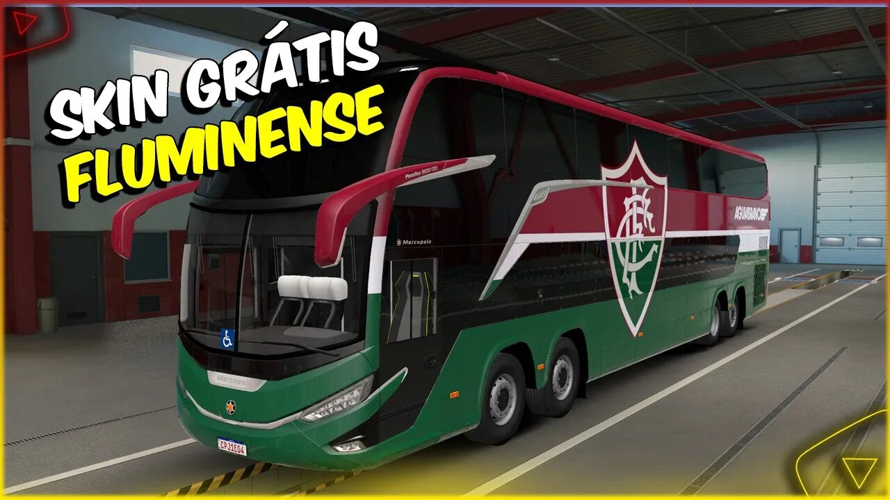 SKIN ÔNIBUS FLUMINENSE 2022 ONIBUS G8 1800DD MODSHOP EURO TRUCK SIMULATOR 2