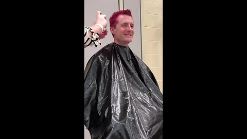 Rockbrook Elementary students raise money for Project Harmony, principal dyes hair to celebrate