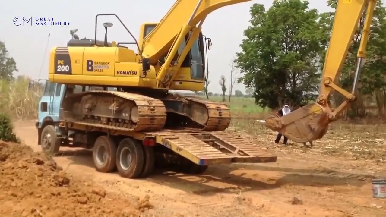 World Dangerous Huge Excavator Operator Skill - Oversize Load Heavy Equipment Machines Working