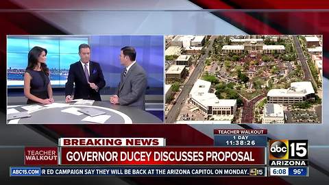 Gov. Doug Ducey discusses new Arizona teacher budget proposal