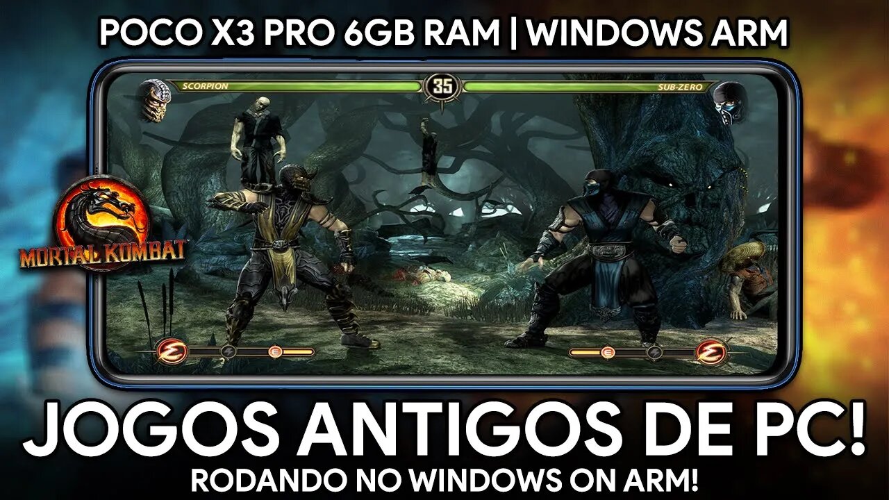 TESTANDO JOGOS DE PC ANTIGOS NO POCO X3 PRO! | Mortal Kombat 9, PES 2013 e MAIS! | Windows On ARM