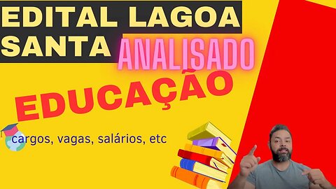 Saiu o concurso em Lagoa Santa: efetivo e cadastro de reserva.