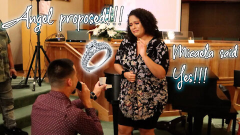 ANGEL PROPOSED TO MICAELA!!!! MICAELA SAID YES!!!