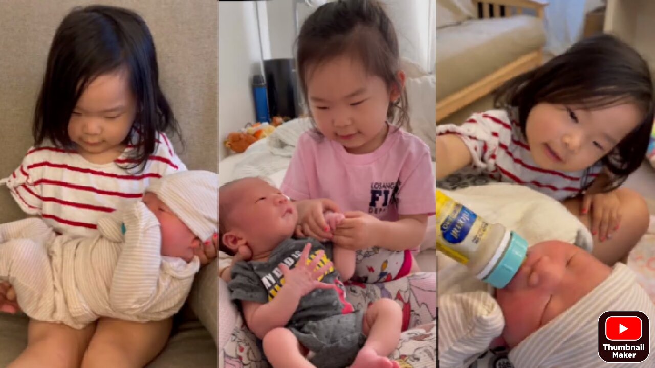 Toddler has the best friendship with her baby brother 💕