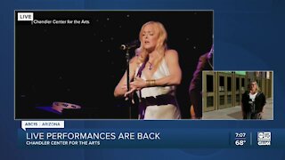 Live performances are back at the Chandler Center for the Arts