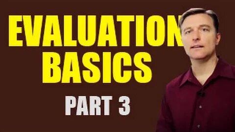 Evaluation Basics Part 3