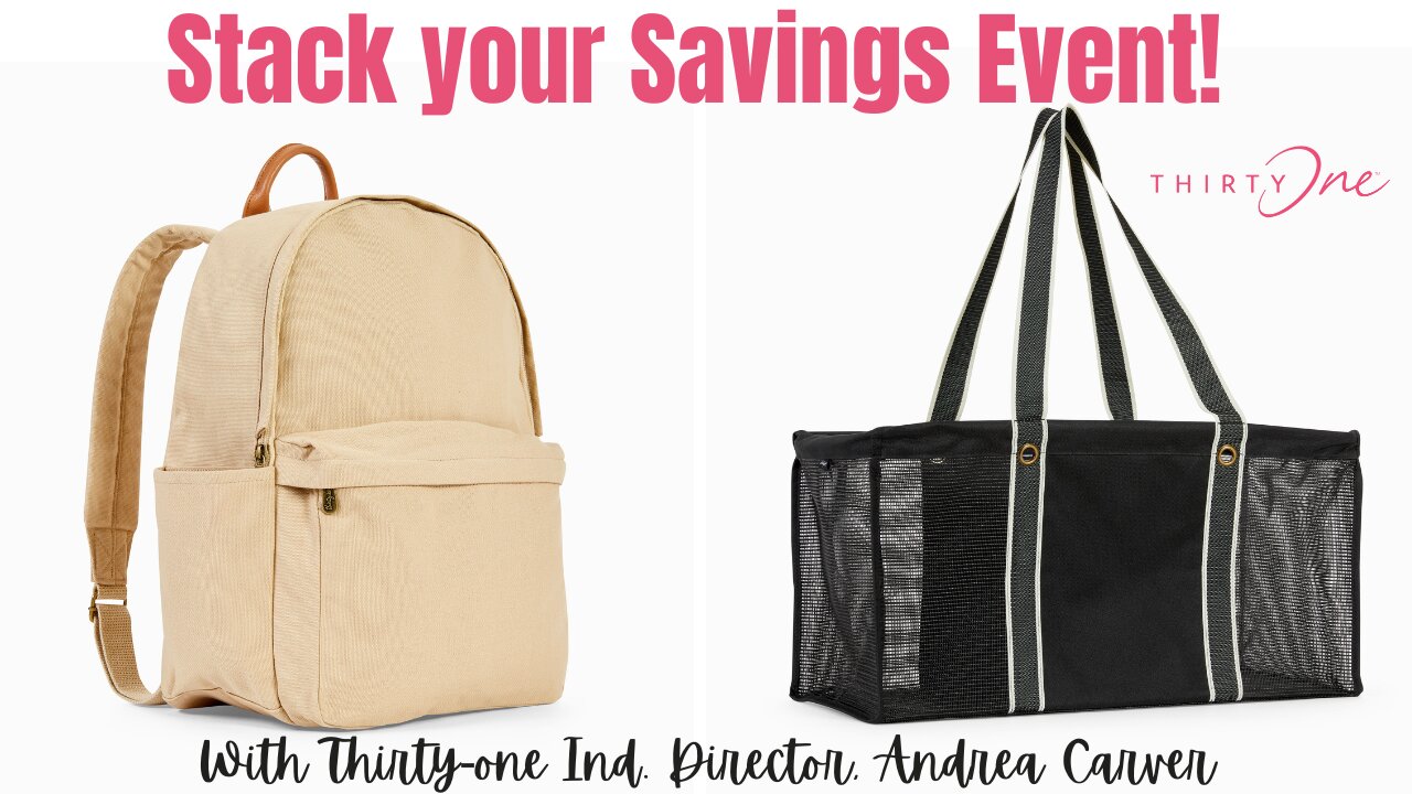 Stack your Savings Event & Bundling ideas| Ind. Thirty-One Director Andrea Carver