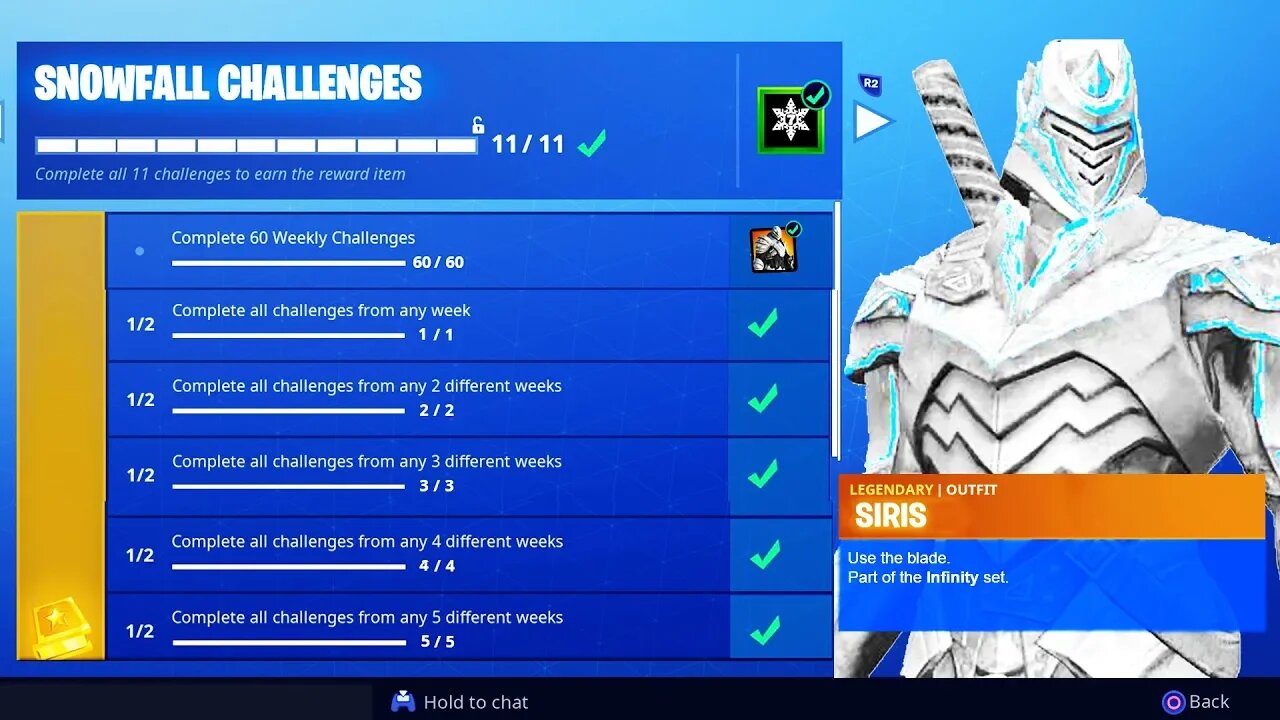 NEW "Snowfall Challenges" SKIN UNLOCKED! - Unlock FREE Season 7 Skins! (Fortnite Snowfall Skin)