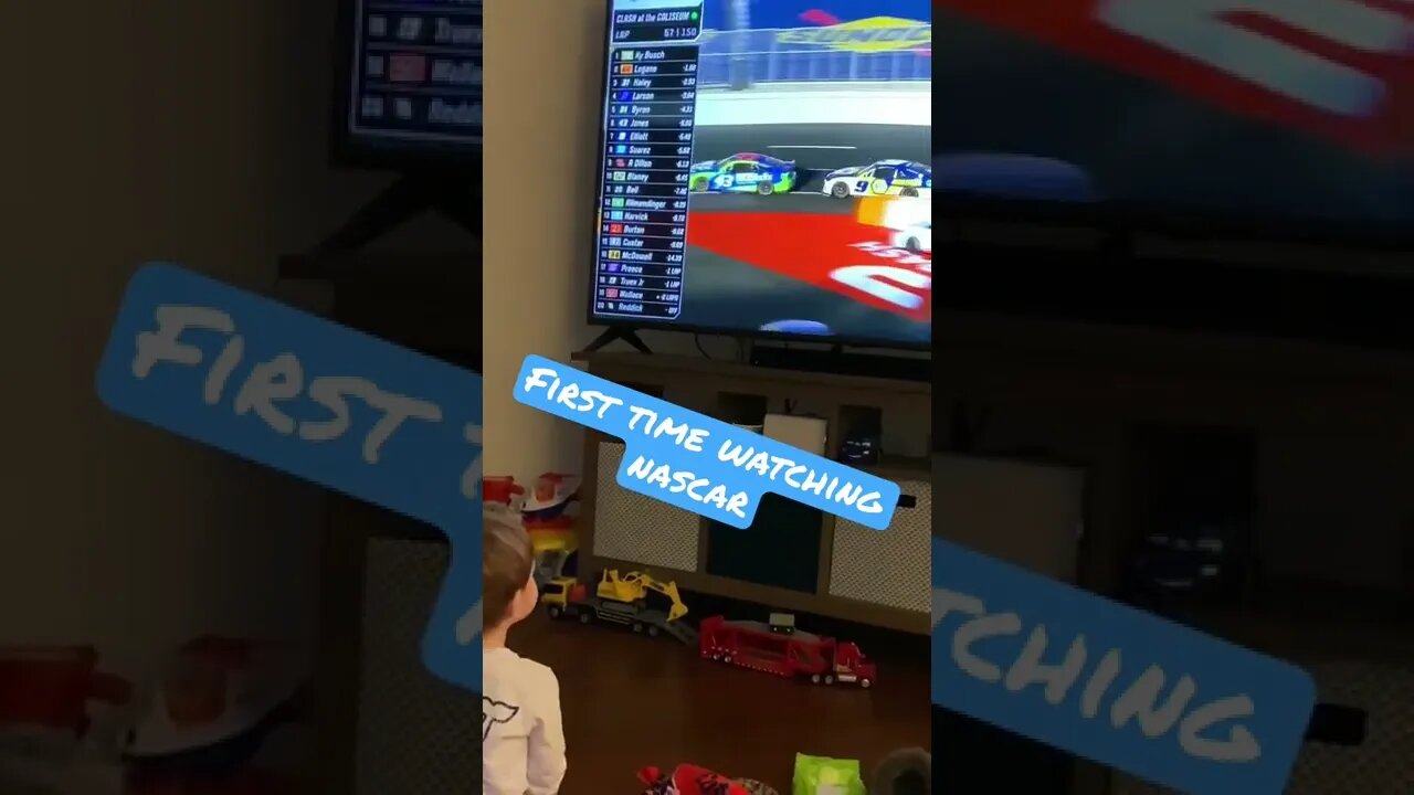 Kids First time watching NASCAR