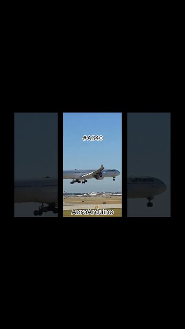 Watch Spectacular Lufthansa #Airbus #A340 Landing #Aviation #AeroArduino