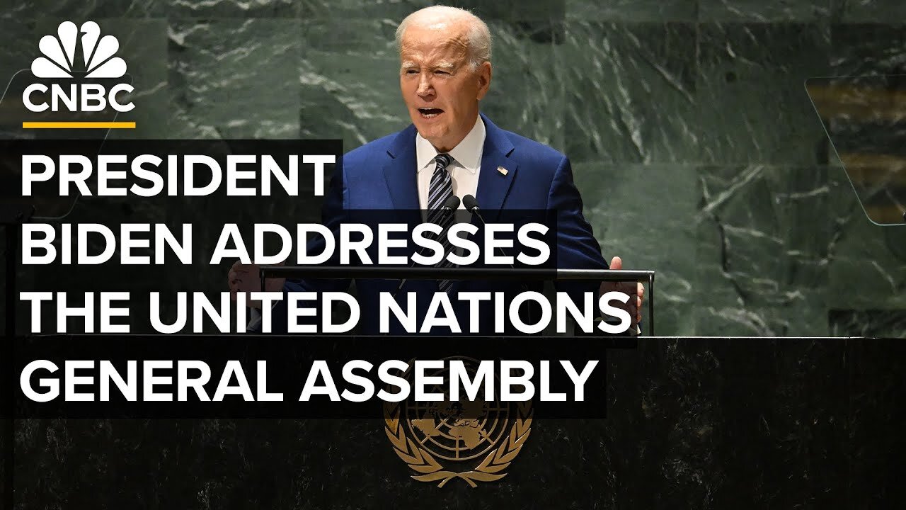 Biden's UN Remarks Are A Sad Ending To His Political Career As He Slurs, Struggles And Lies