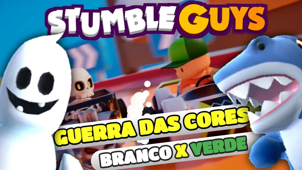 #stumbleguys ,GUERRA DAS CORES BRANCO X VERDE