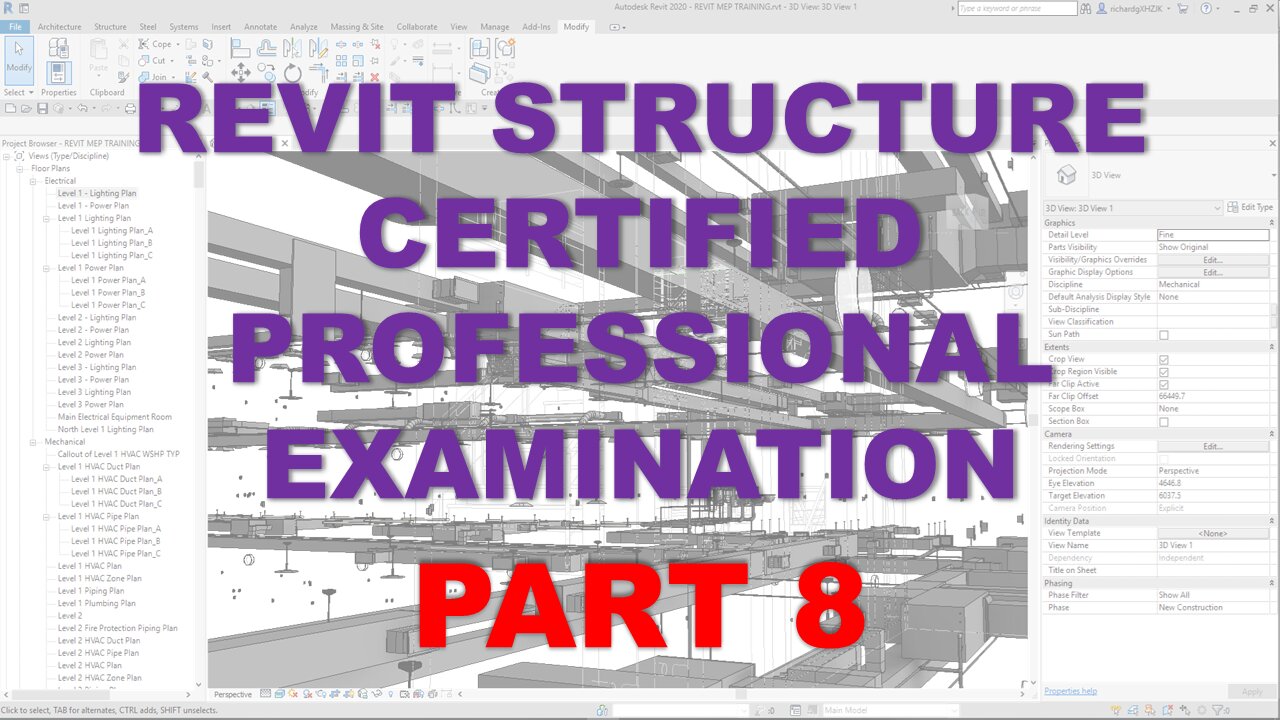 Autodesk Revit Structure Certified Professional Examination Reviewer – Part 8