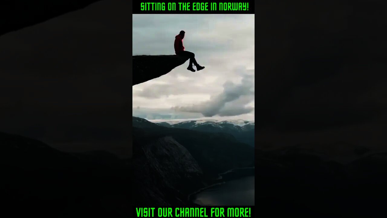 Would You Sit Here!? Shorts #viral #trending #SittingOnTheEdge #EdgeOfTheCliff