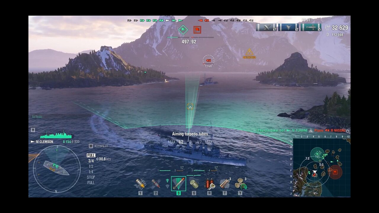 World of Warships new destroyer sank Battleship #Boosteroid #worldofwarships