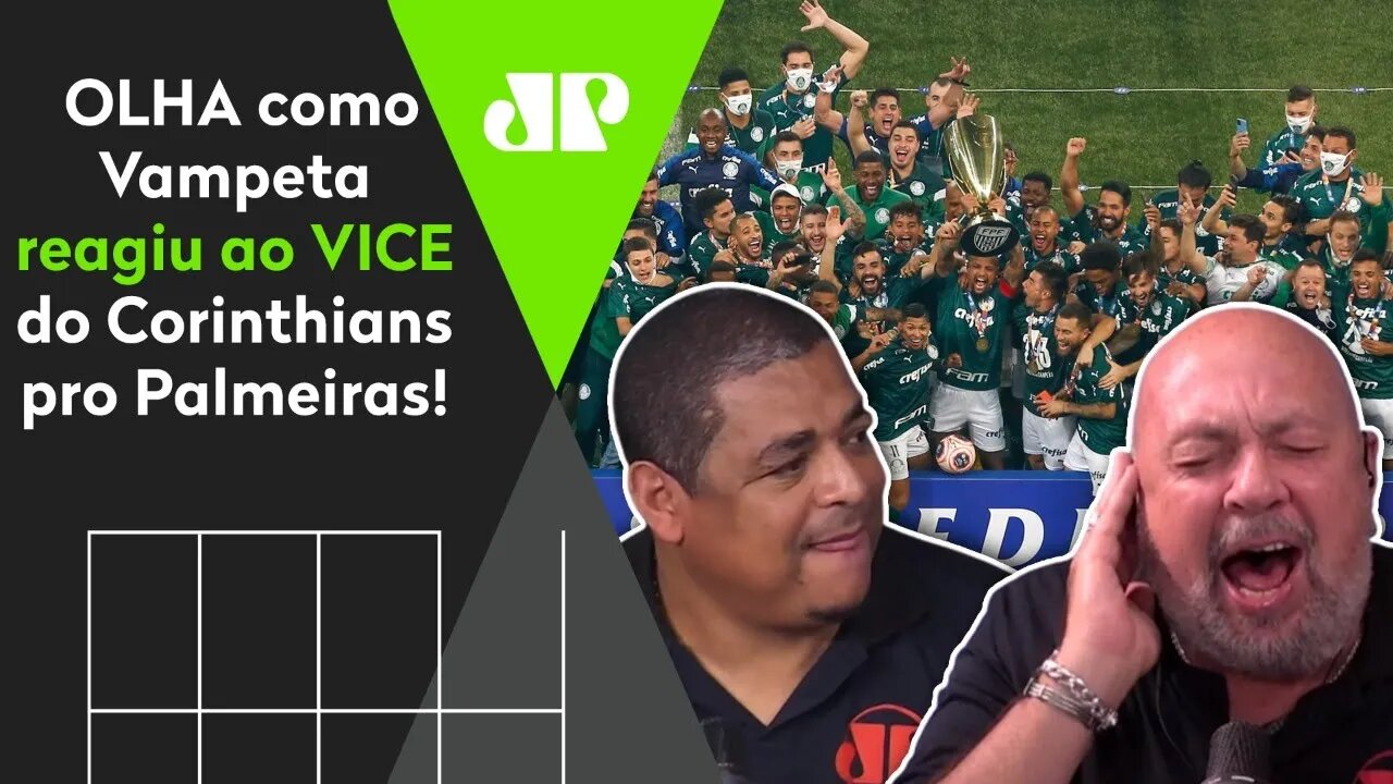 DO CÉU AO INFERNO! OLHA como Vampeta reagiu ao VICE do Corinthians pro Palmeiras!