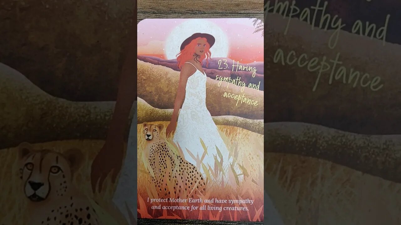 FINDING INNER PEACE - NO. 23 HAVING SYMPATHY AND ACCEPTANCE #valeriesnaturaloracle #shorts #journey