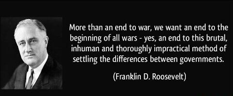 Franklin D Roosevelt Tried to Warn Us