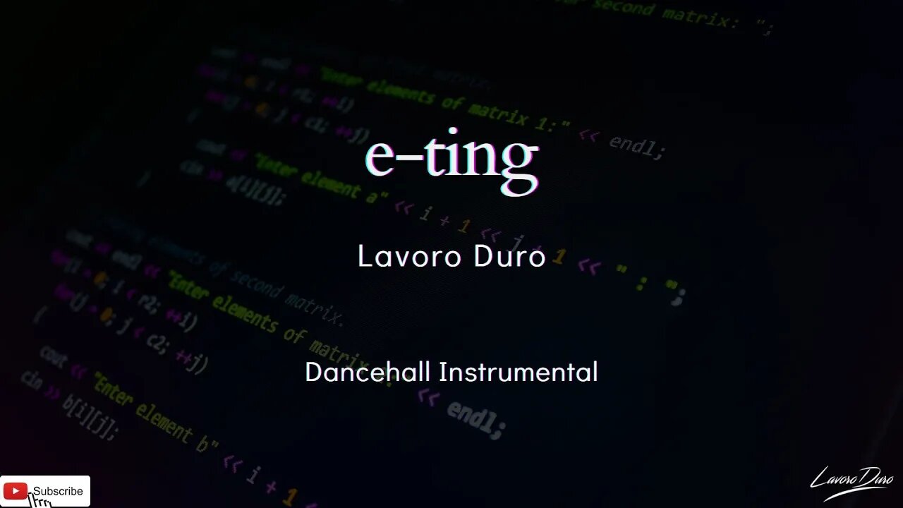 Dancehall Instrumental Prod.By Lavoro Duro - (E-Ting)