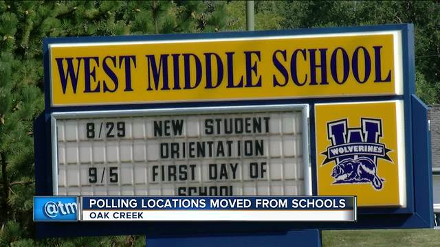 Oak Creek moves two election polling places out of middle schools