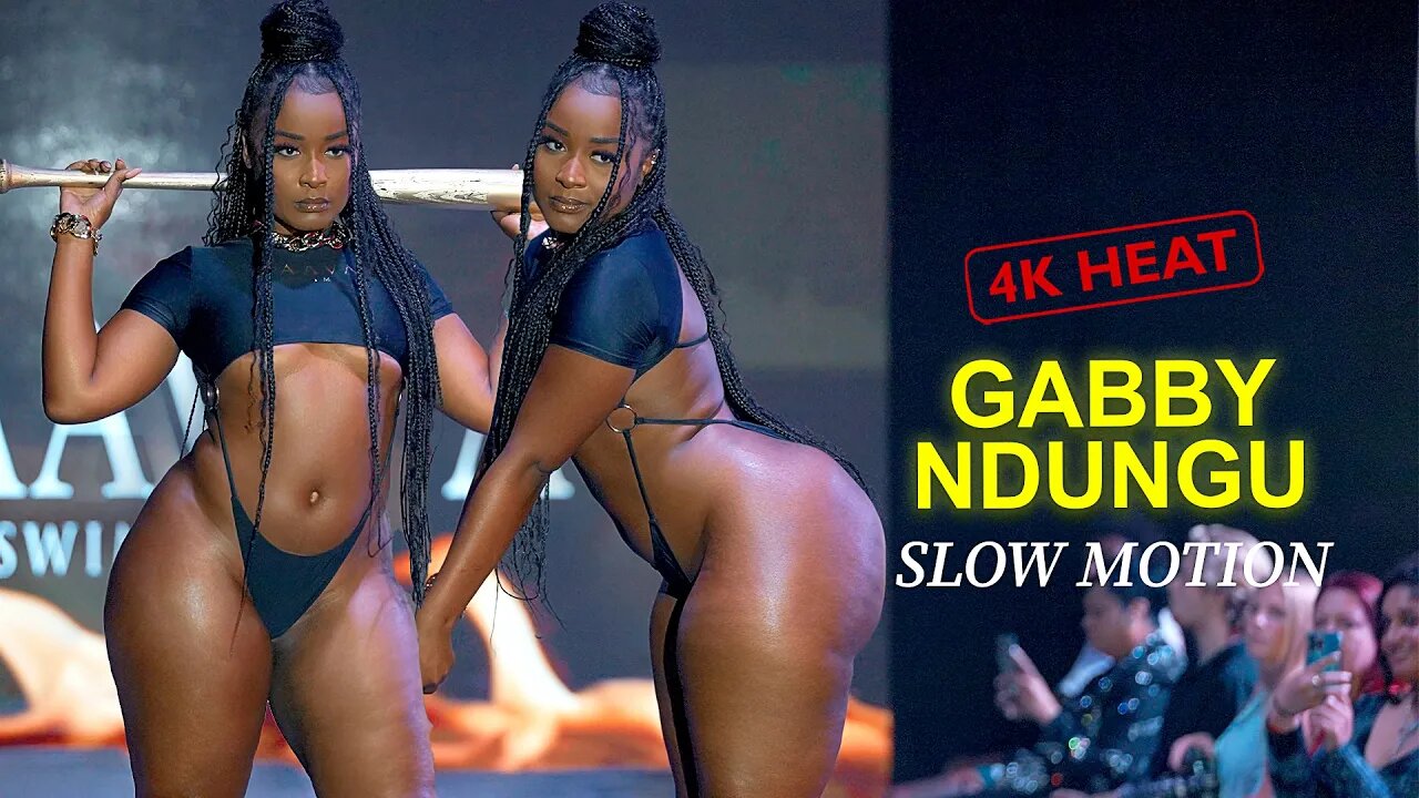 Gabby Ndungu in SLOW MOTION | Miami Swim Week 2024🍑💦