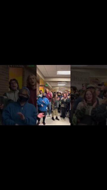 Student protest takes place at Michigan State University in opposition of @RealCandaceO speaking