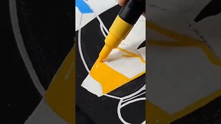 CRAZY MARKERS GRAFFITI STYLE DRAWING 😯 #graffiti #graffitiart #shorts
