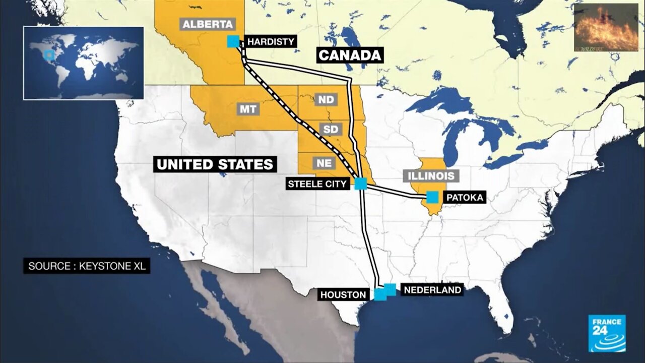 President Trump vs Biden on Keystone and Nord Stream 2 gas pipelines