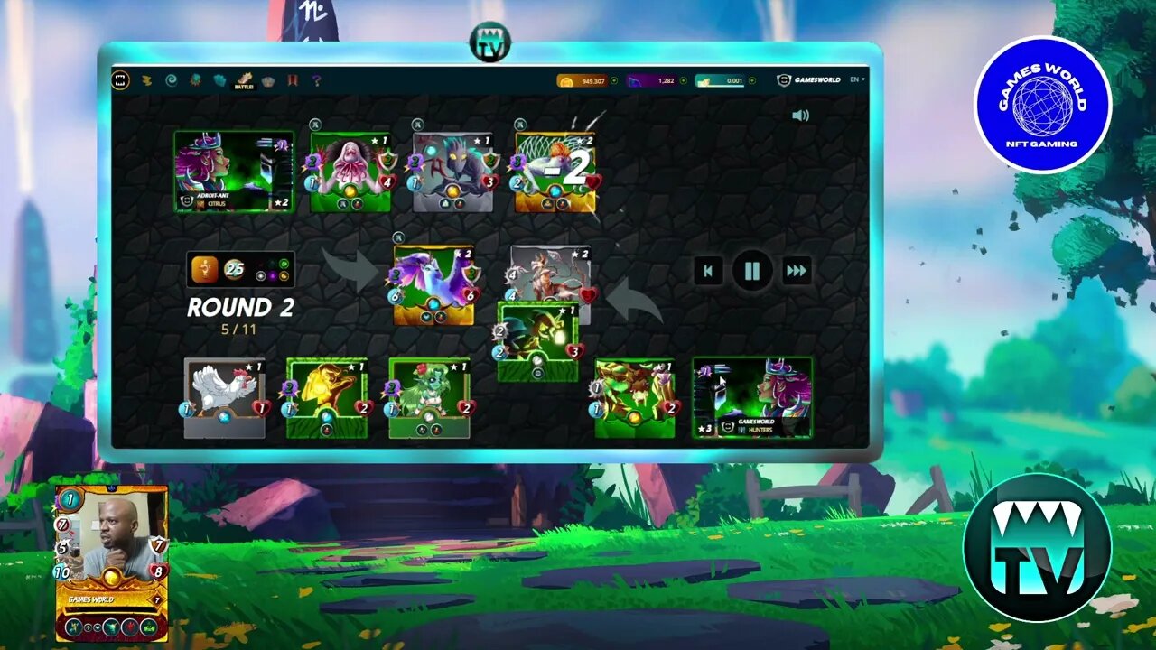 Splinterlands Tv Live Stream | 21/11/2022 | Games World.