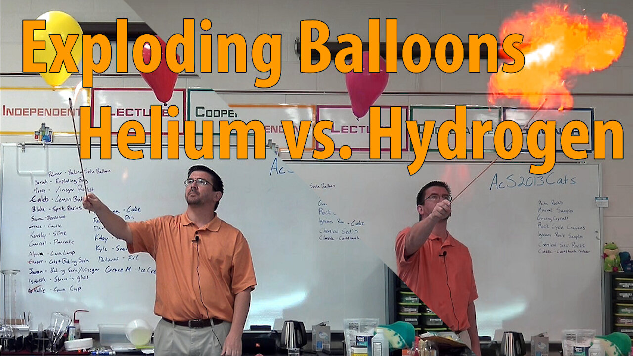 Exploding Balloons - Helium vs. Hydrogen