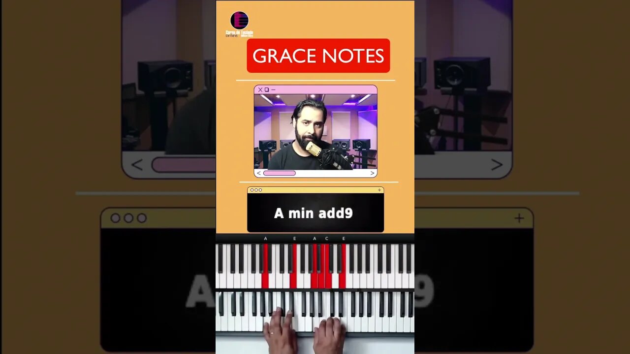 Grace Notes no Teclado